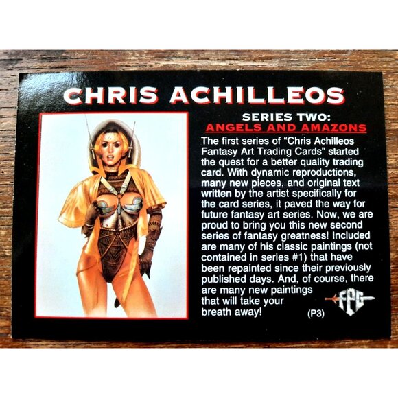 Vintage Fantasy Art Trading Card Series Two: Angels and Amazons Chris Achilleos - Picture 2 of 2